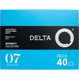 Delta Cápsulas de Café deQafeinatus Descafeinado Caja de 40